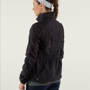 • LuluLemon black running jacket •